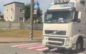 У Ямниці вантажівка збила велосипедиста на пішохідному переході